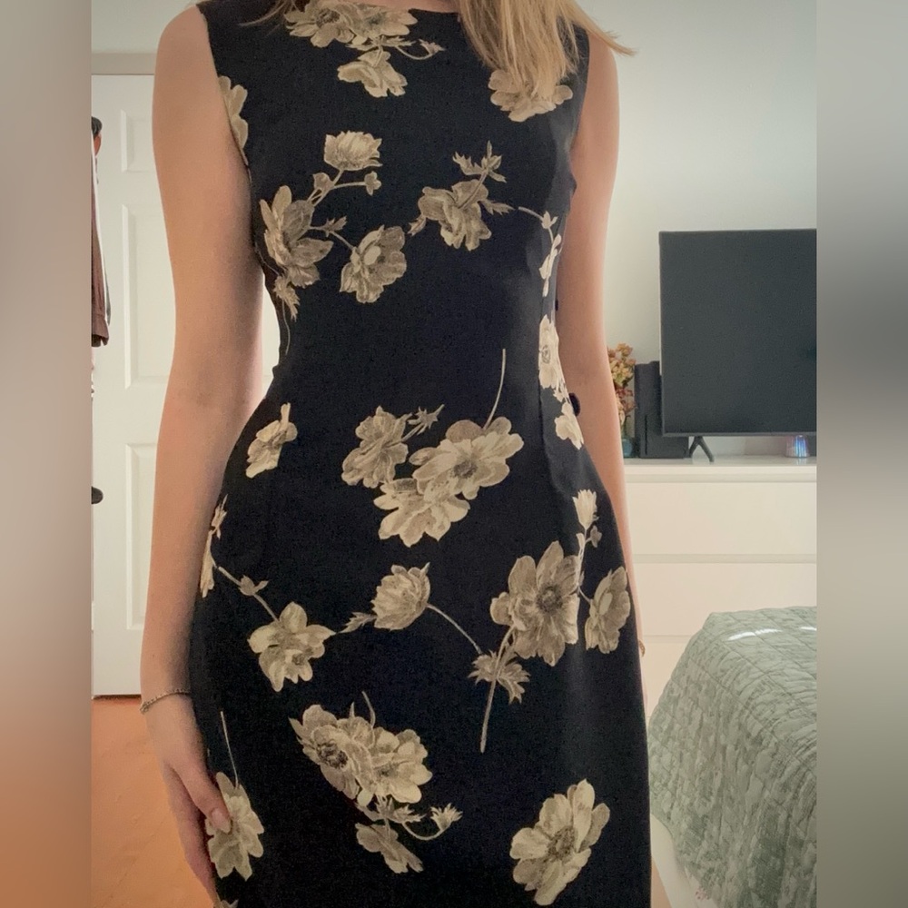 Vintage R&K original floral maxi dress size 4